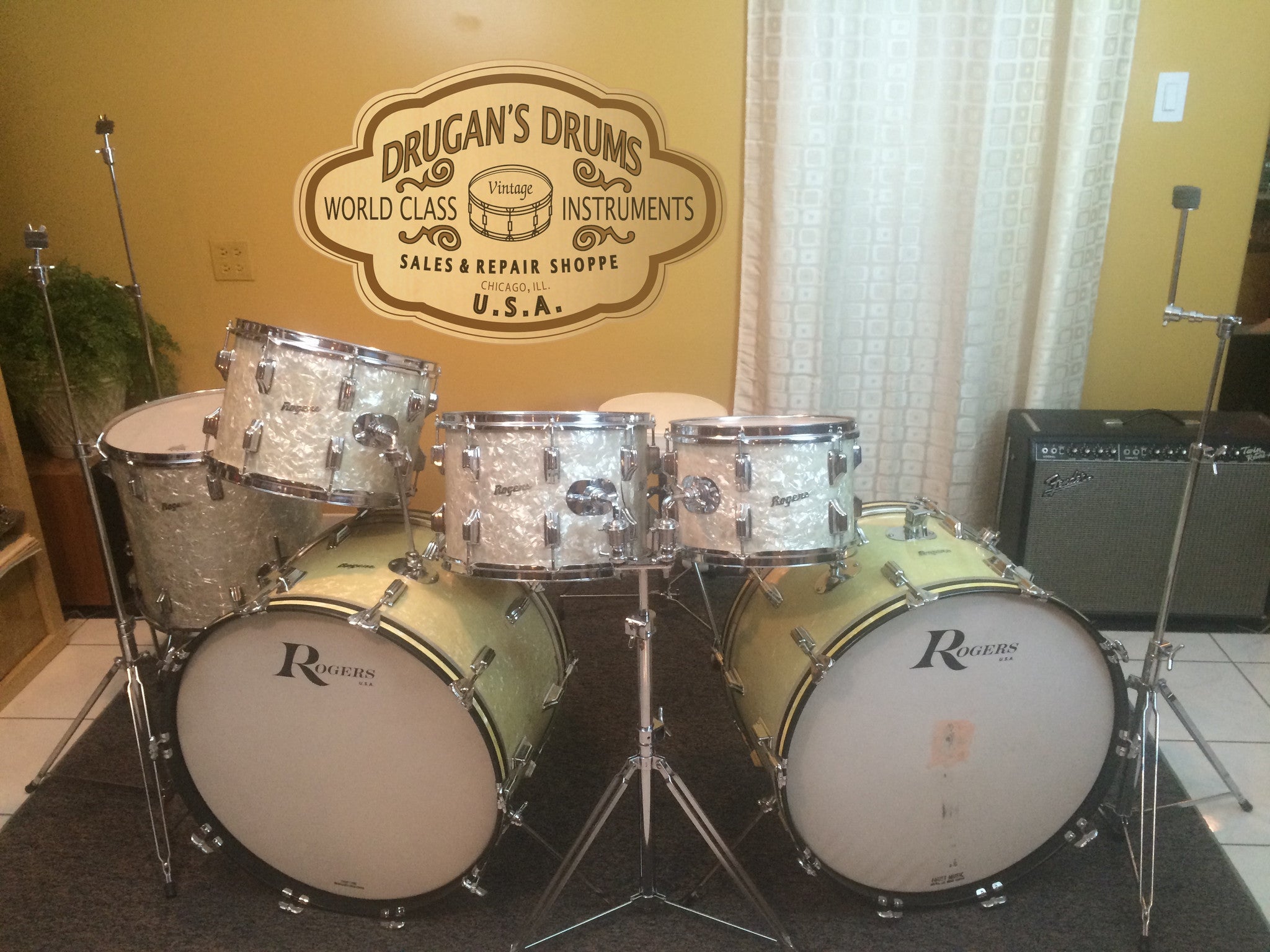 Rogers drum set on sale for sale