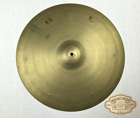 18" 1950's Zildjian A Crash Ride Sizzle 1704g - Inventory # 109